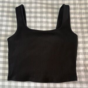 Wild Fable Black Ribbed Tank Top